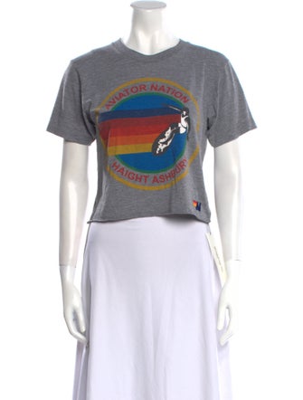 Aviator Nation Graphic Print Crew Neck T-Shirt