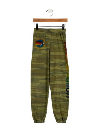 Aviator Nation Girls' Camouflage Sweatpants