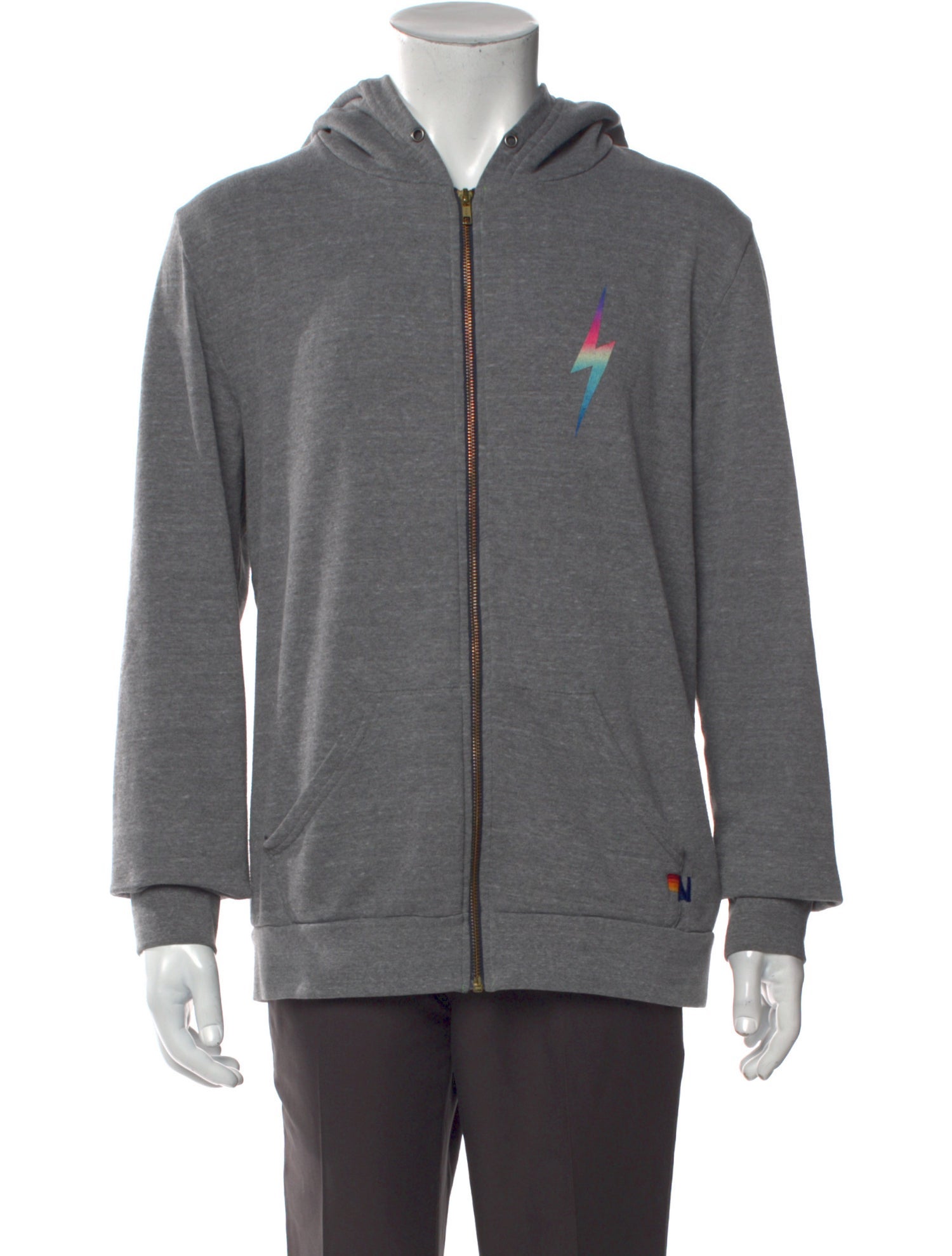 Aviator Nation Graphic Print V-Neck Hoodie