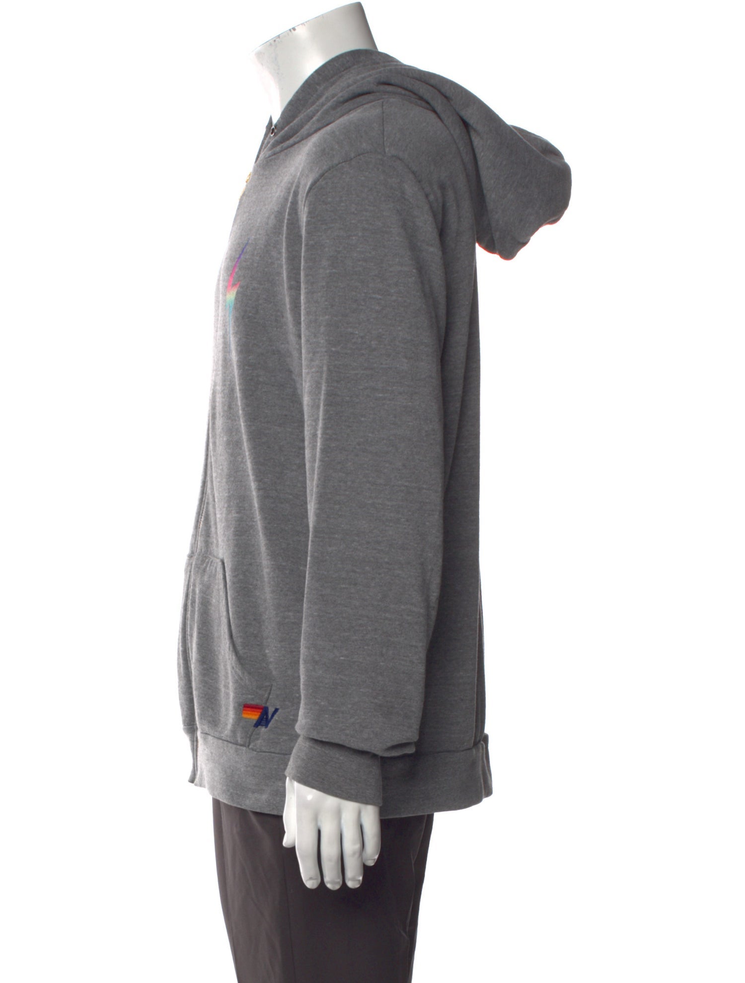 Aviator Nation Graphic Print V-Neck Hoodie