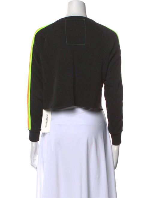 Aviator Nation Graphic Print Crew Neck Crop Top