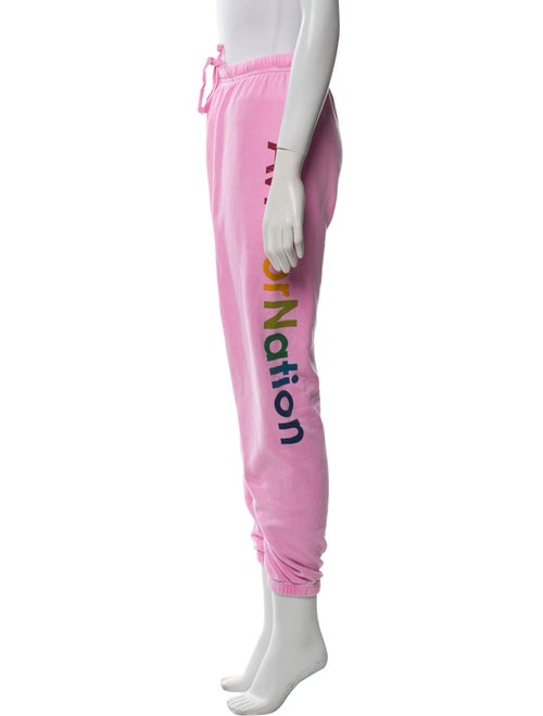 Aviator Nation Graphic Print Embroidered Accent Sweatpants