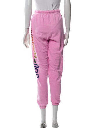 Aviator Nation Graphic Print Embroidered Accent Sweatpants