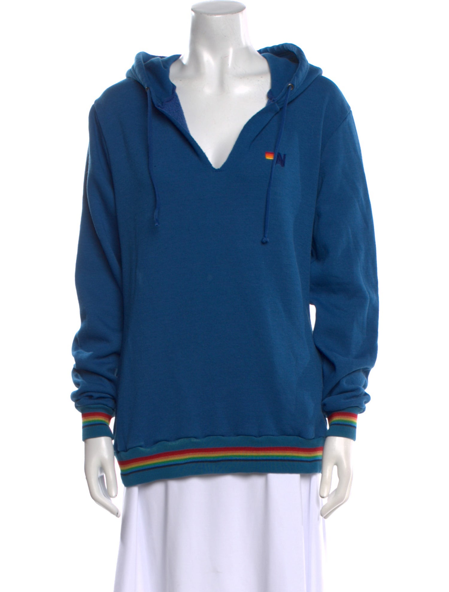 Aviator Nation V-Neck Long Sleeve Sweatshirt