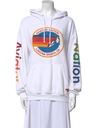 Aviator Nation Graphic Print Crew Neck Sweatshirt