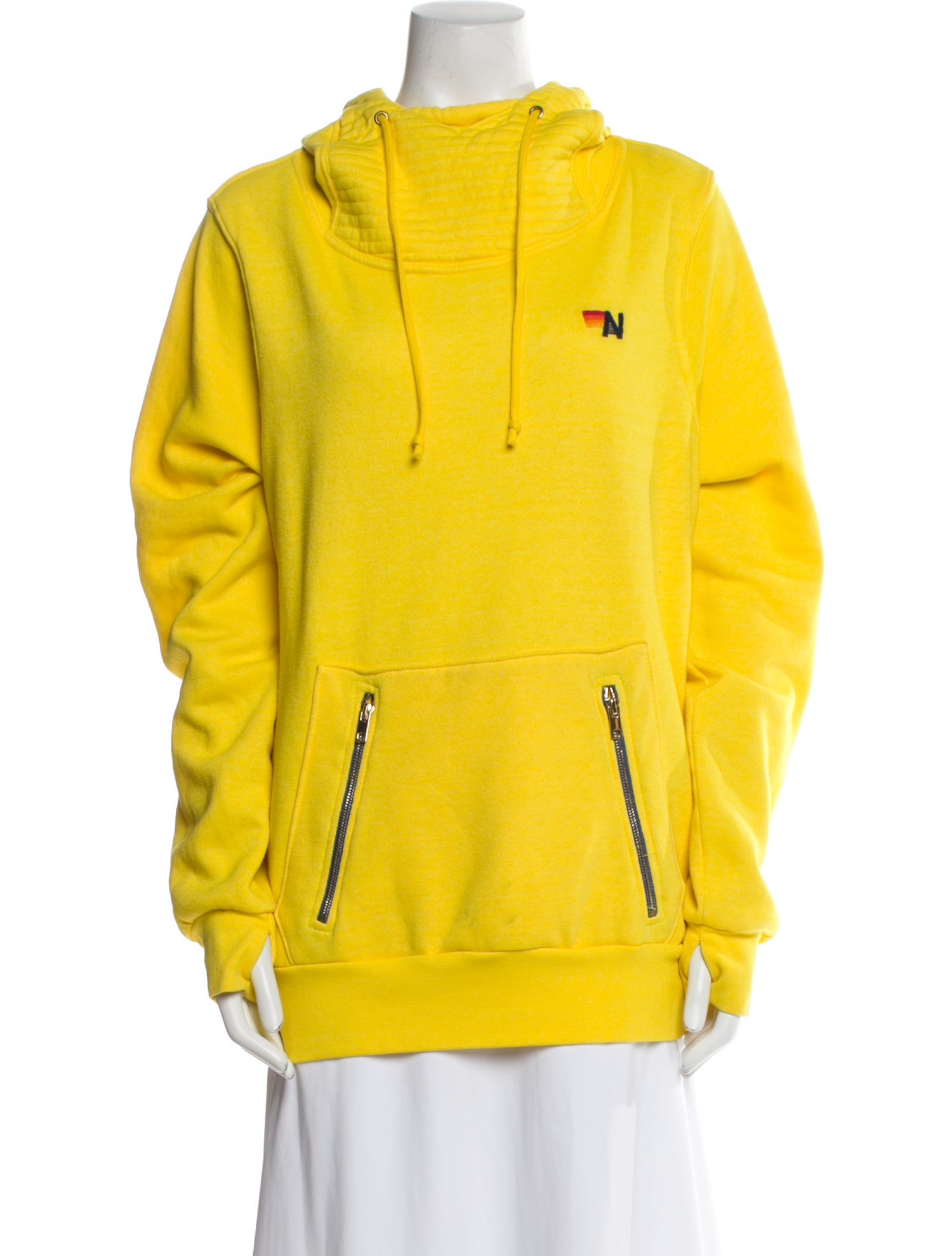 Aviator Nation Mock Neck Long Sleeve Sweatshirt