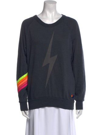 Aviator Nation Graphic Print Scoop Neck Sweatshirt