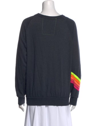 Aviator Nation Graphic Print Scoop Neck Sweatshirt