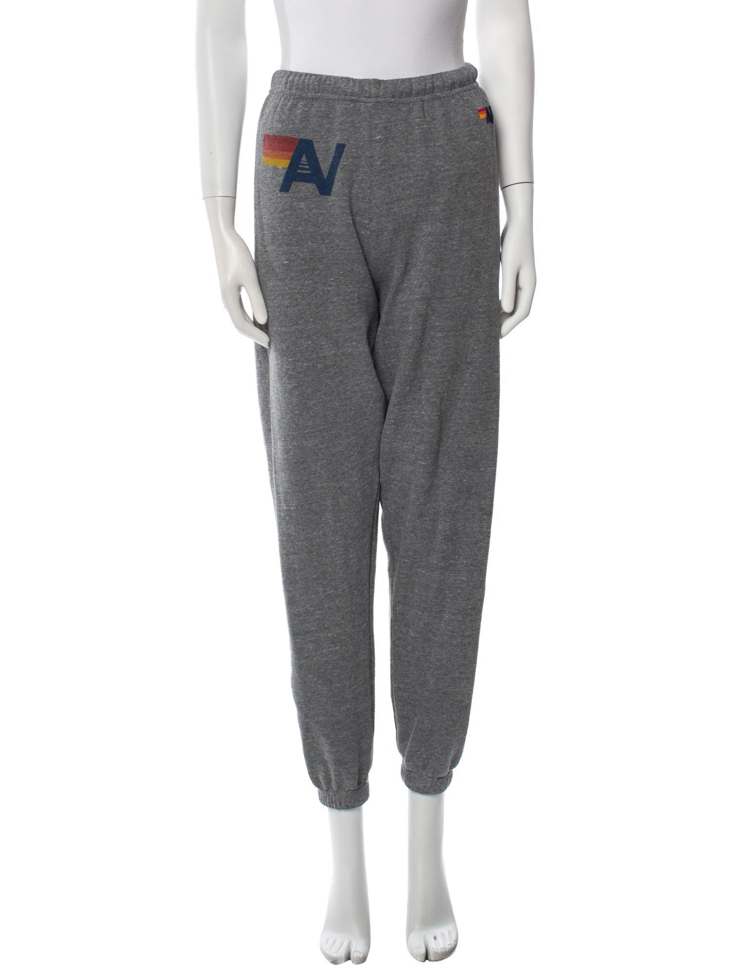 Aviator Nation Graphic Print Embroidered Accent Sweatpants
