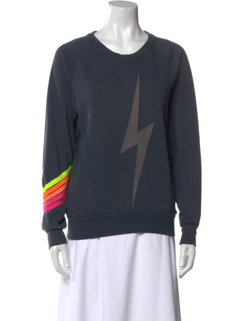 Aviator Nation Graphic Print Crew Neck Sweatshirt