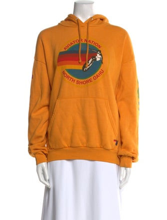 Aviator Nation Graphic Print Crew Neck Sweatshirt