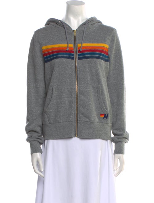 Aviator Nation Striped Crew Neck Sweater