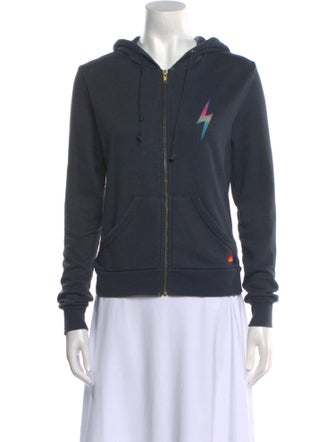 Aviator Nation Graphic Print V-Neck Sweater