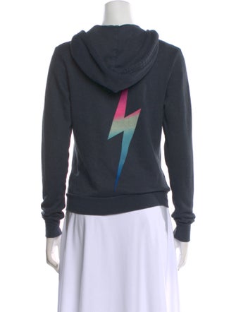 Aviator Nation Graphic Print V-Neck Sweater