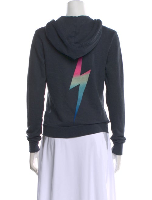 Aviator Nation Graphic Print V-Neck Sweater