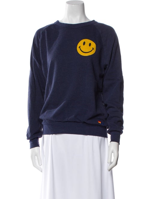 Aviator Nation Graphic Print Crew Neck Sweatshirt