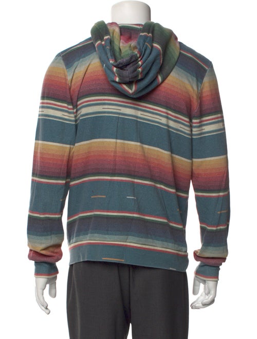 Aviator Nation Striped Crew Neck Hoodie