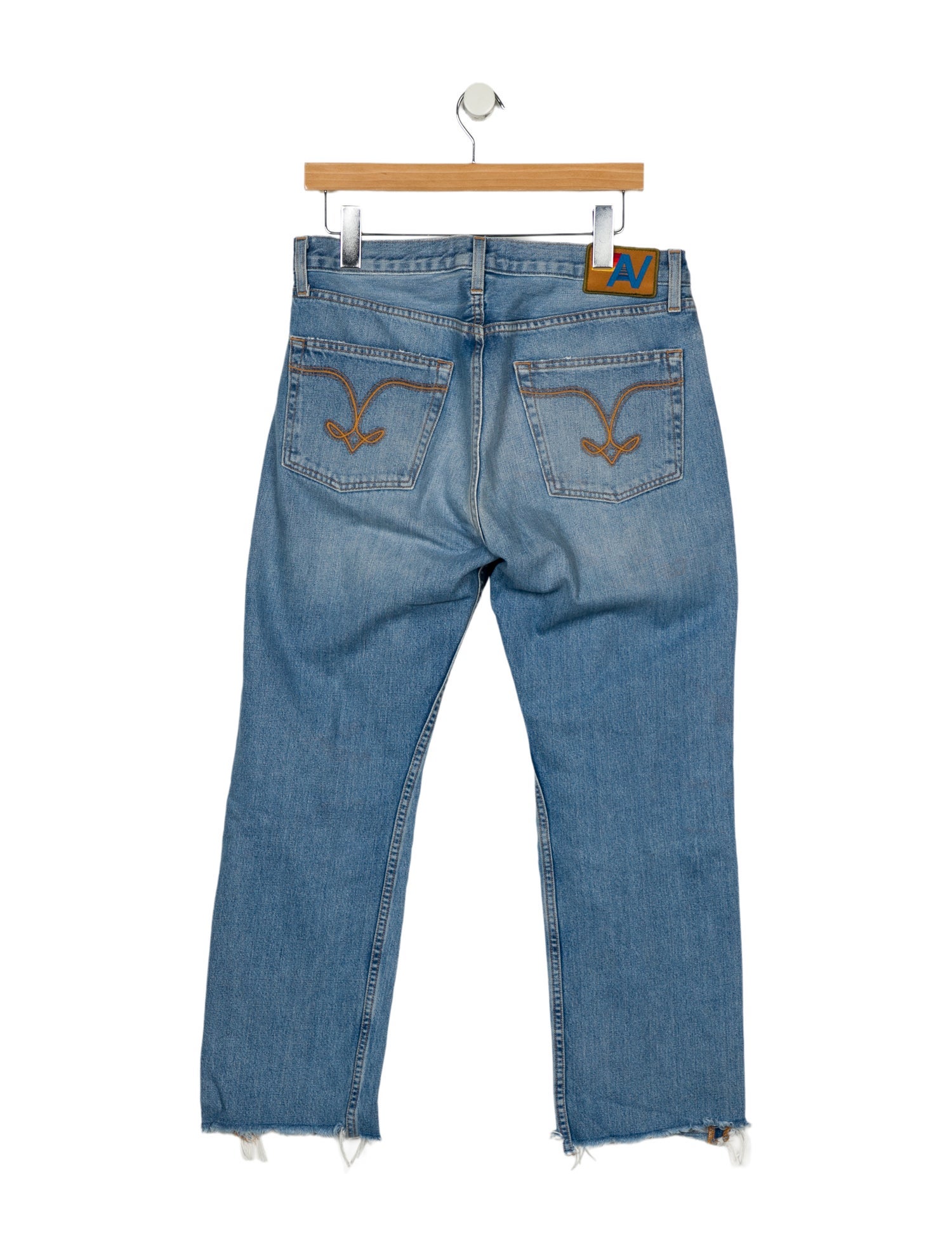 Aviator Nation Mid-Rise Wide Leg Jeans