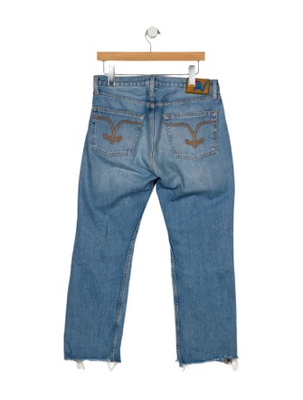 Aviator Nation Mid-Rise Wide Leg Jeans