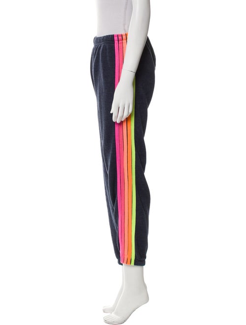 Aviator Nation Striped Embroidered Accent Sweatpants