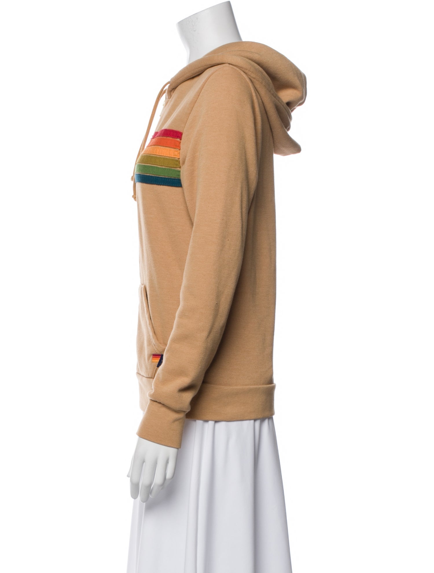 Aviator Nation Striped Crew Neck Sweatshirt