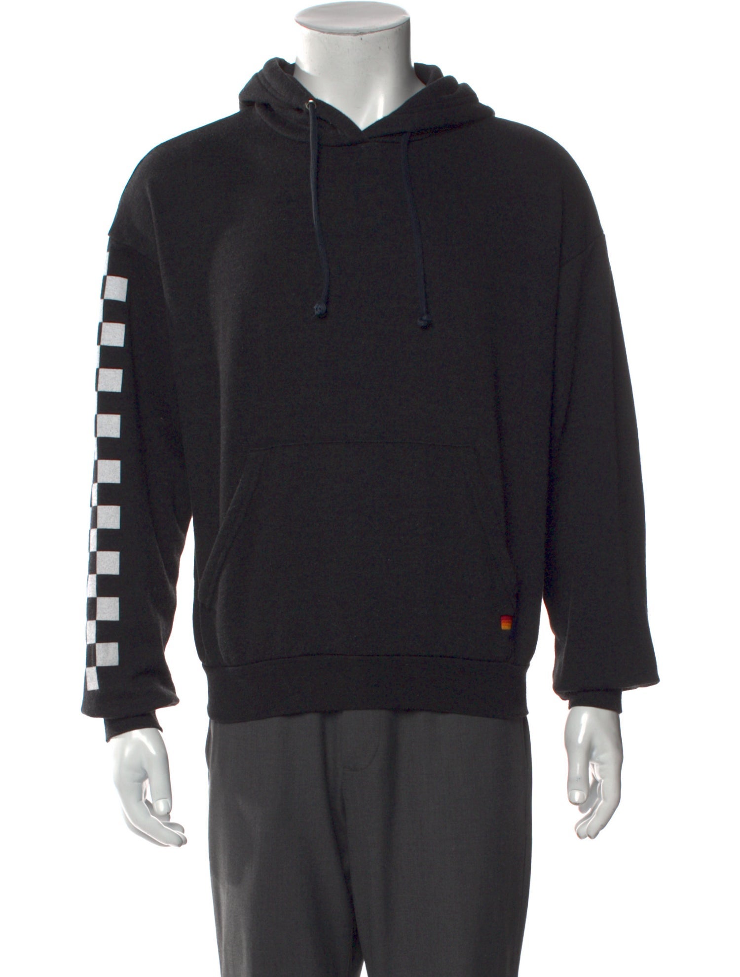 Aviator Nation Striped Crew Neck Hoodie