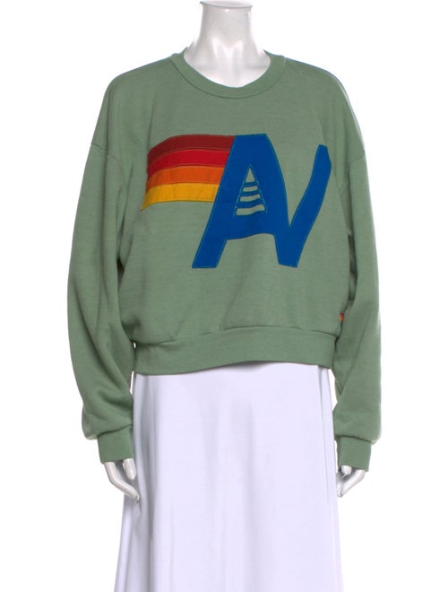 Aviator Nation Graphic Print Crew Neck Sweatshirt