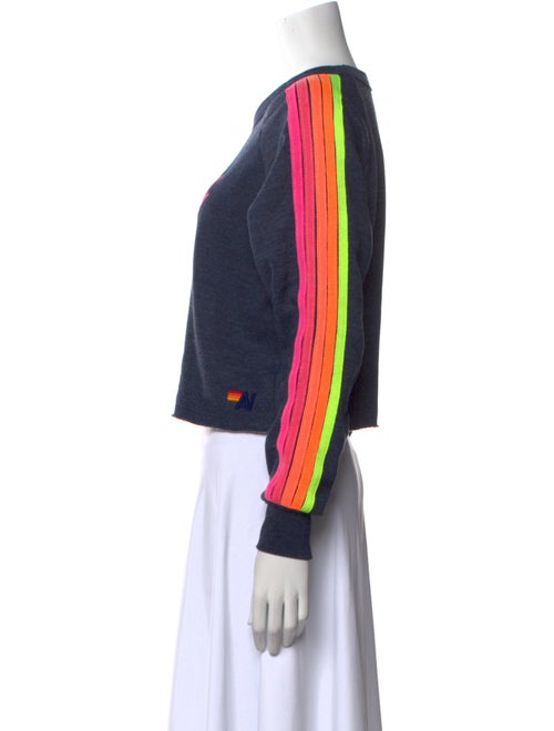 Aviator Nation Graphic Print Bateau Neckline Sweatshirt