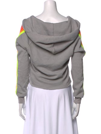 Aviator Nation V-Neck Long Sleeve Crop Top