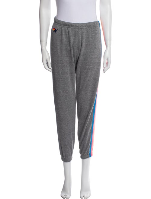 Aviator Nation Striped Embroidered Accent Sweatpants