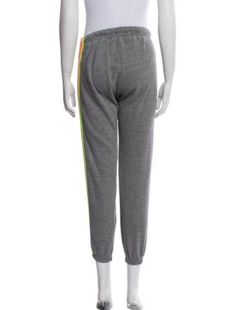 Aviator Nation Striped Embroidered Accent Sweatpants