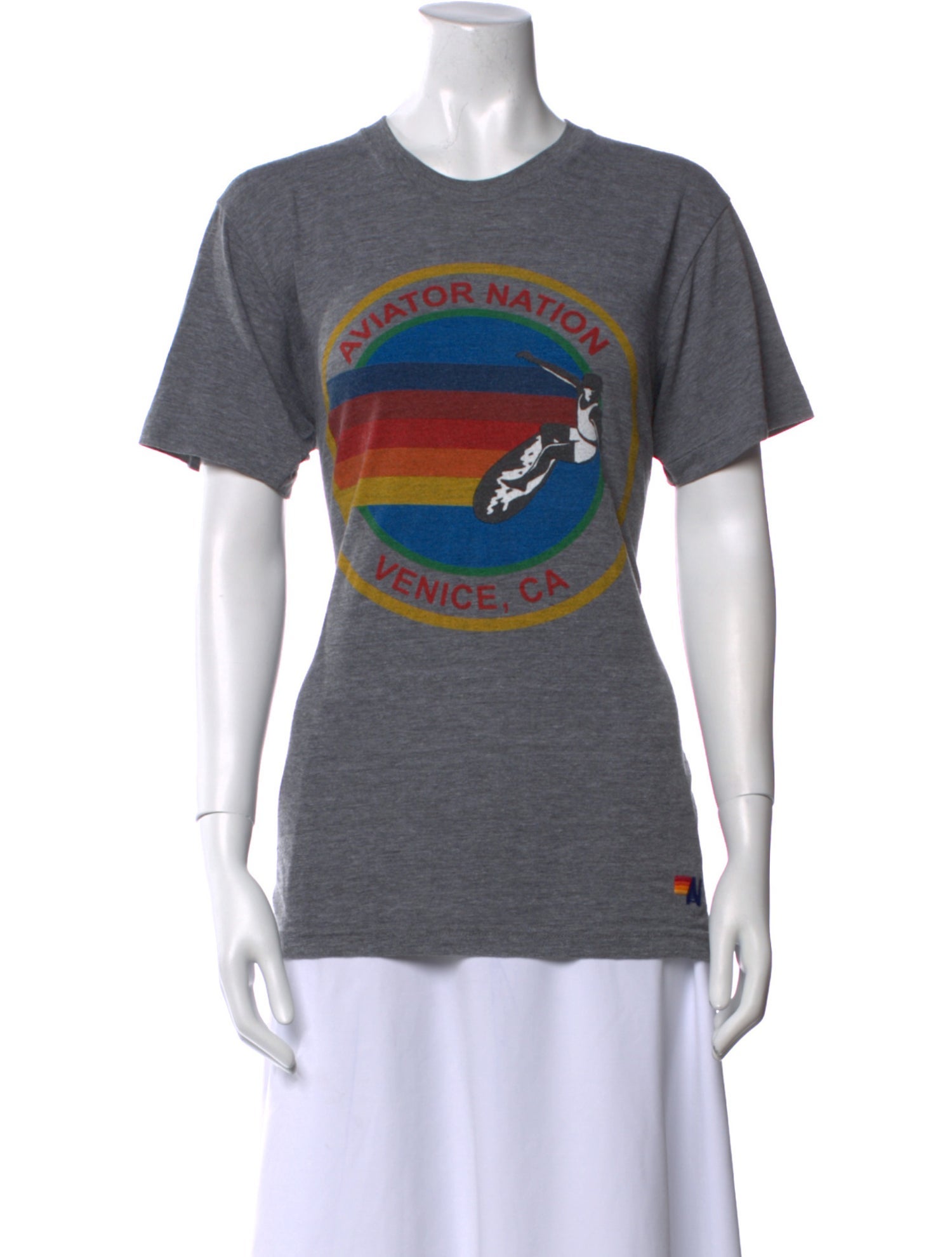 Aviator Nation Graphic Print Crew Neck T-Shirt