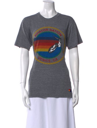 Aviator Nation Graphic Print Crew Neck T-Shirt