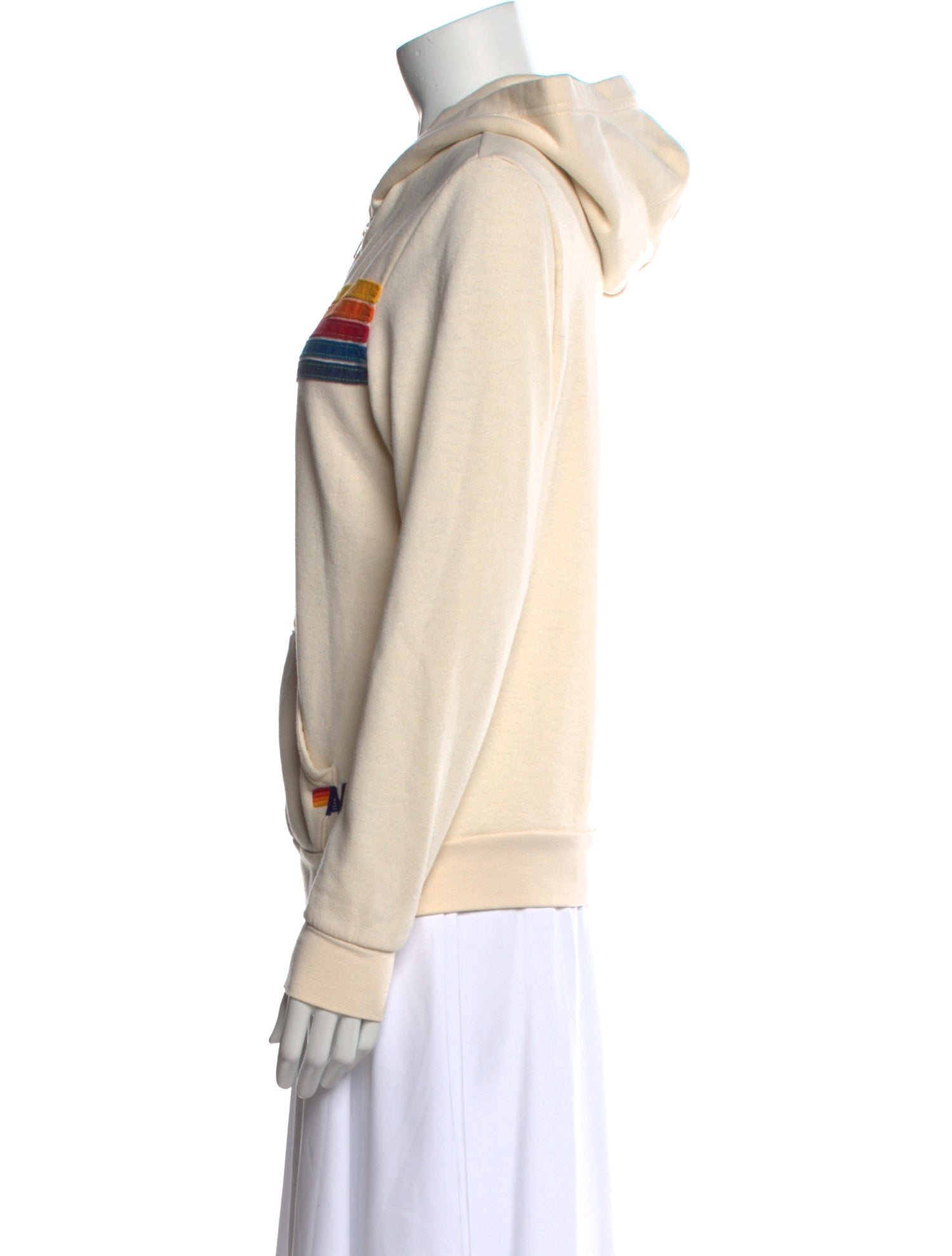 Aviator Nation Striped Crew Neck Sweatshirt