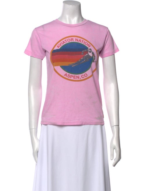 Aviator Nation Graphic Print Crew Neck T-Shirt