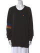 Aviator Nation Striped Crew Neck Sweatshirt