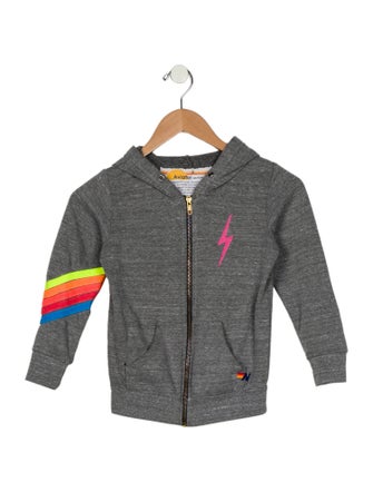 Aviator Nation Girls' Zip Up Hooded Sweatshirt