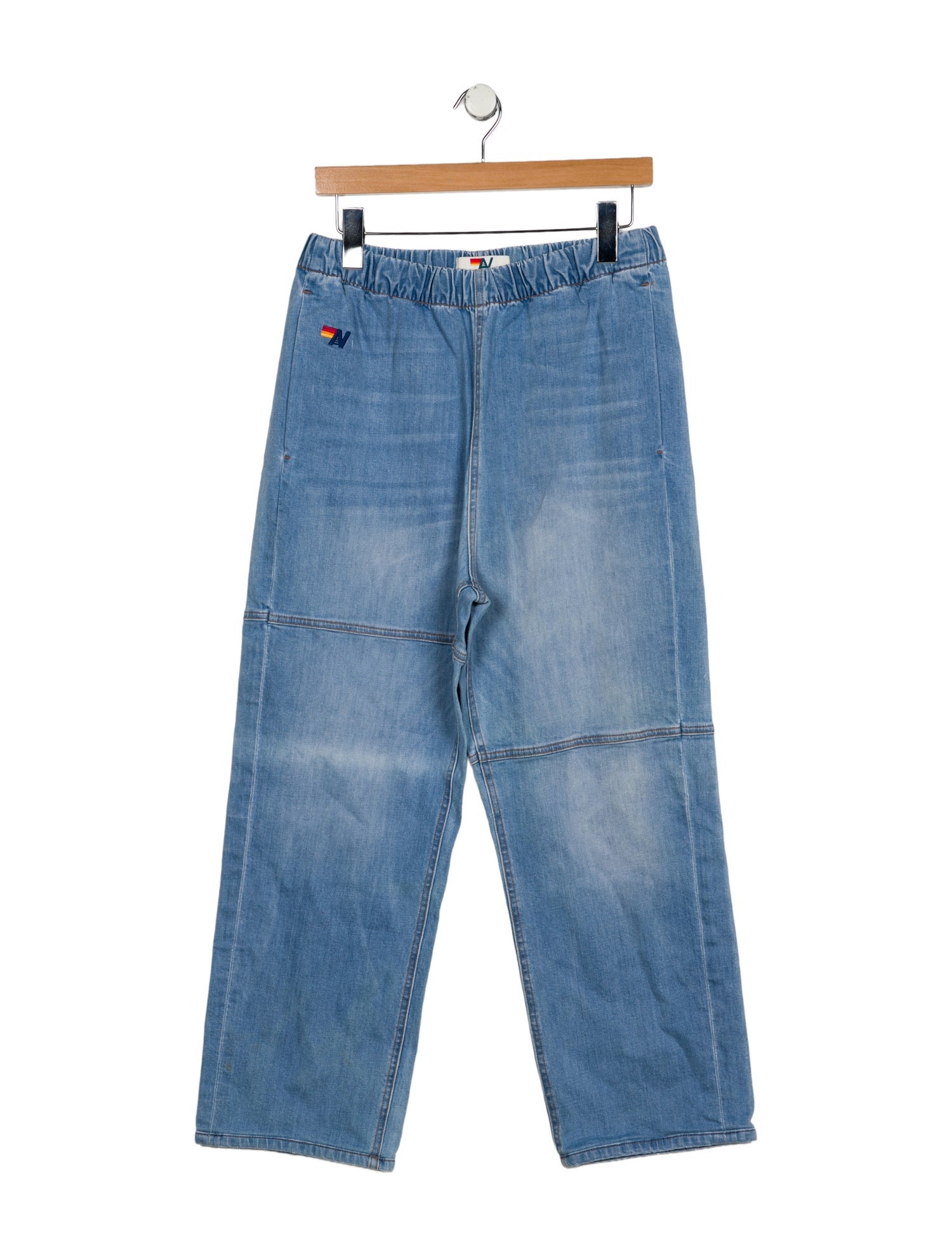 Aviator Nation High-Rise Wide Leg Jeans