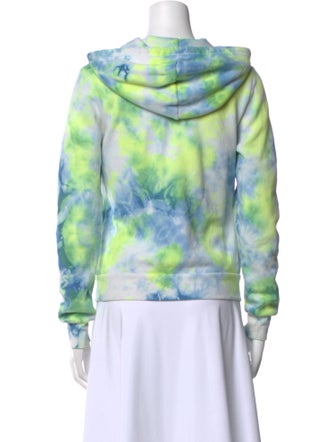 Aviator Nation Tie-Dye Print V-Neck Sweatshirt