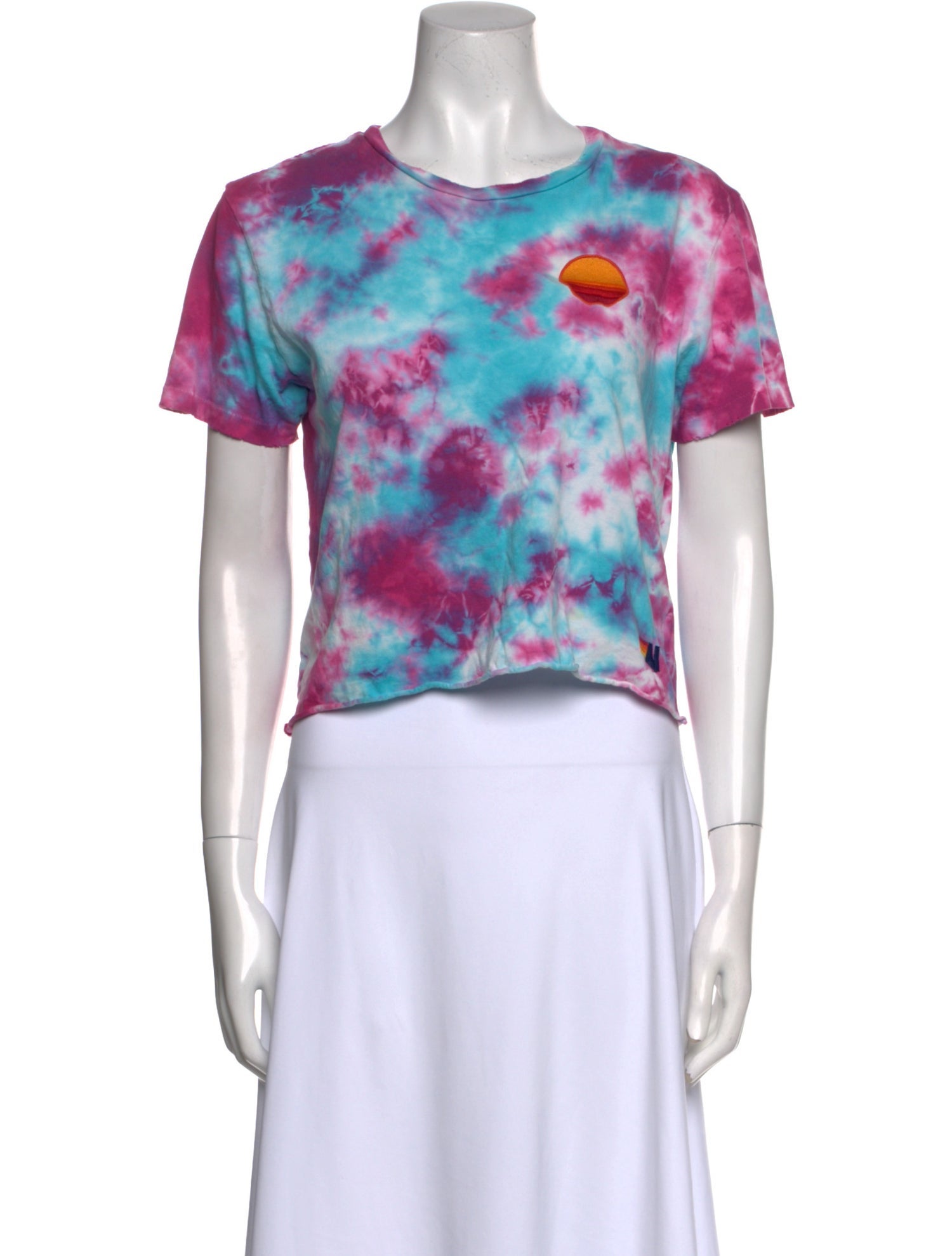 Aviator Nation Tie-Dye Print Crew Neck T-Shirt