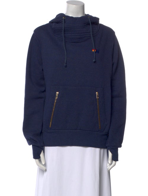 Aviator Nation Mock Neck Long Sleeve Sweatshirt