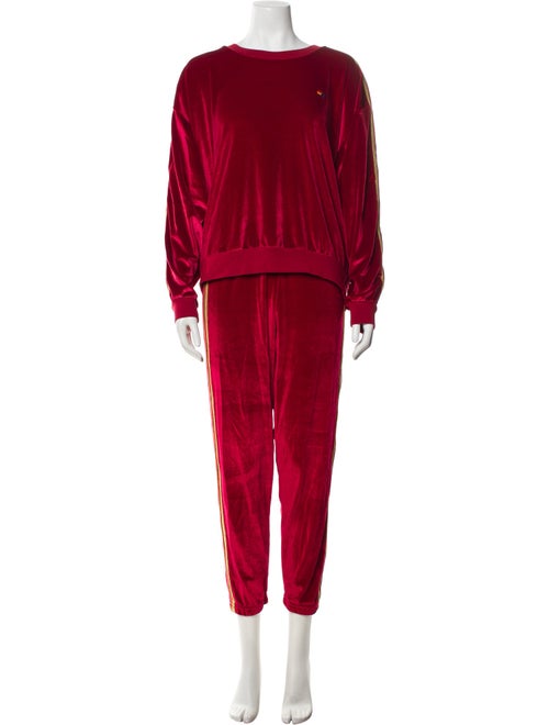 Aviator Nation Velvet Embroidered Accent Sweatpants