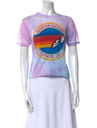 Aviator Nation Graphic Print Crew Neck T-Shirt