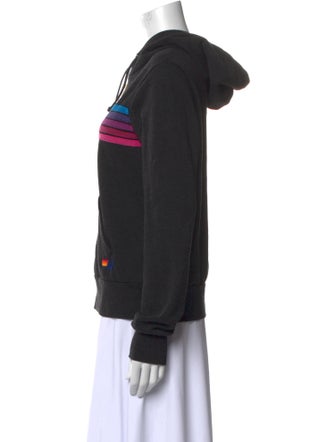 Aviator Nation Striped Crew Neck Sweatshirt