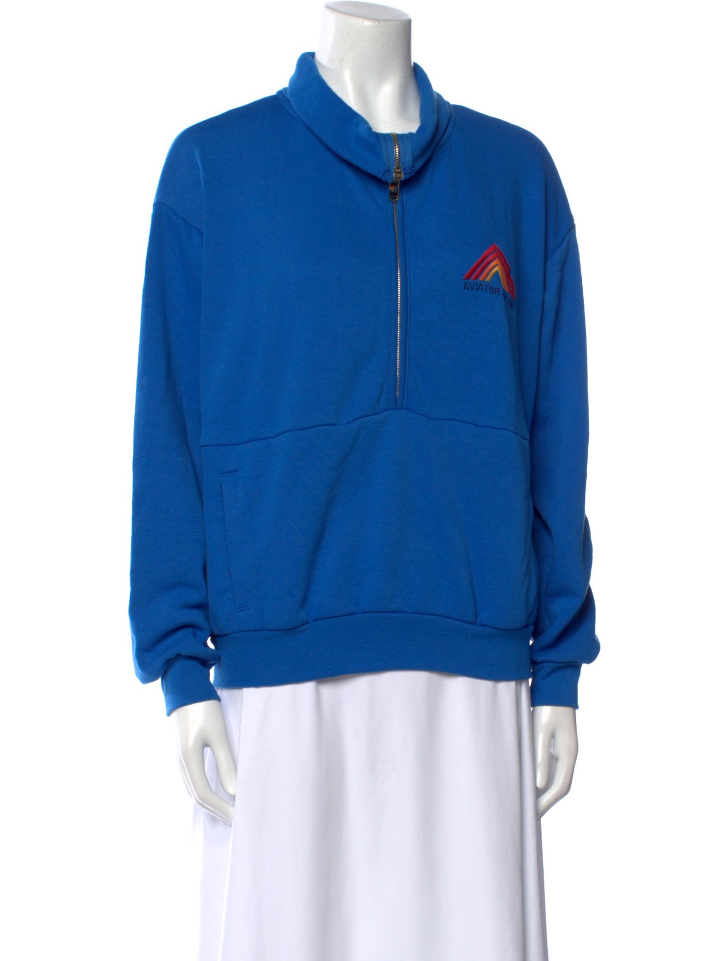 Aviator Nation Cowl Neck Long Sleeve Sweatshirt