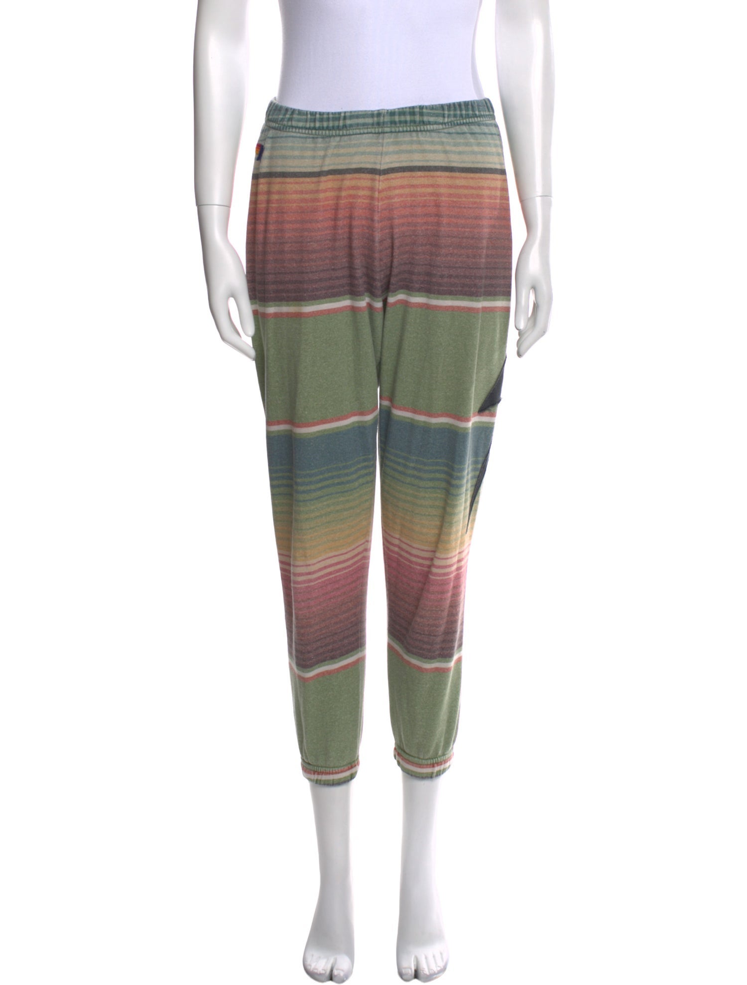 Aviator Nation Striped Skinny Leg Pants