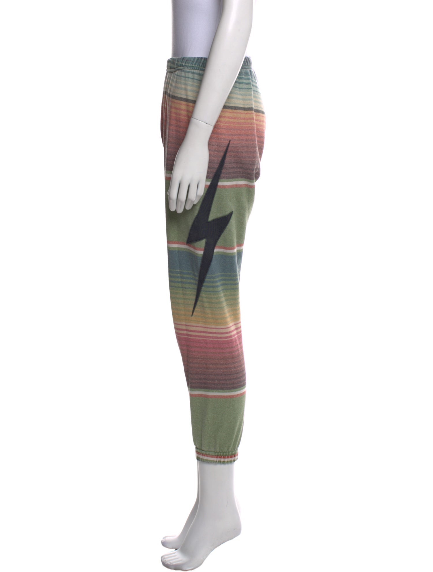 Aviator Nation Striped Skinny Leg Pants