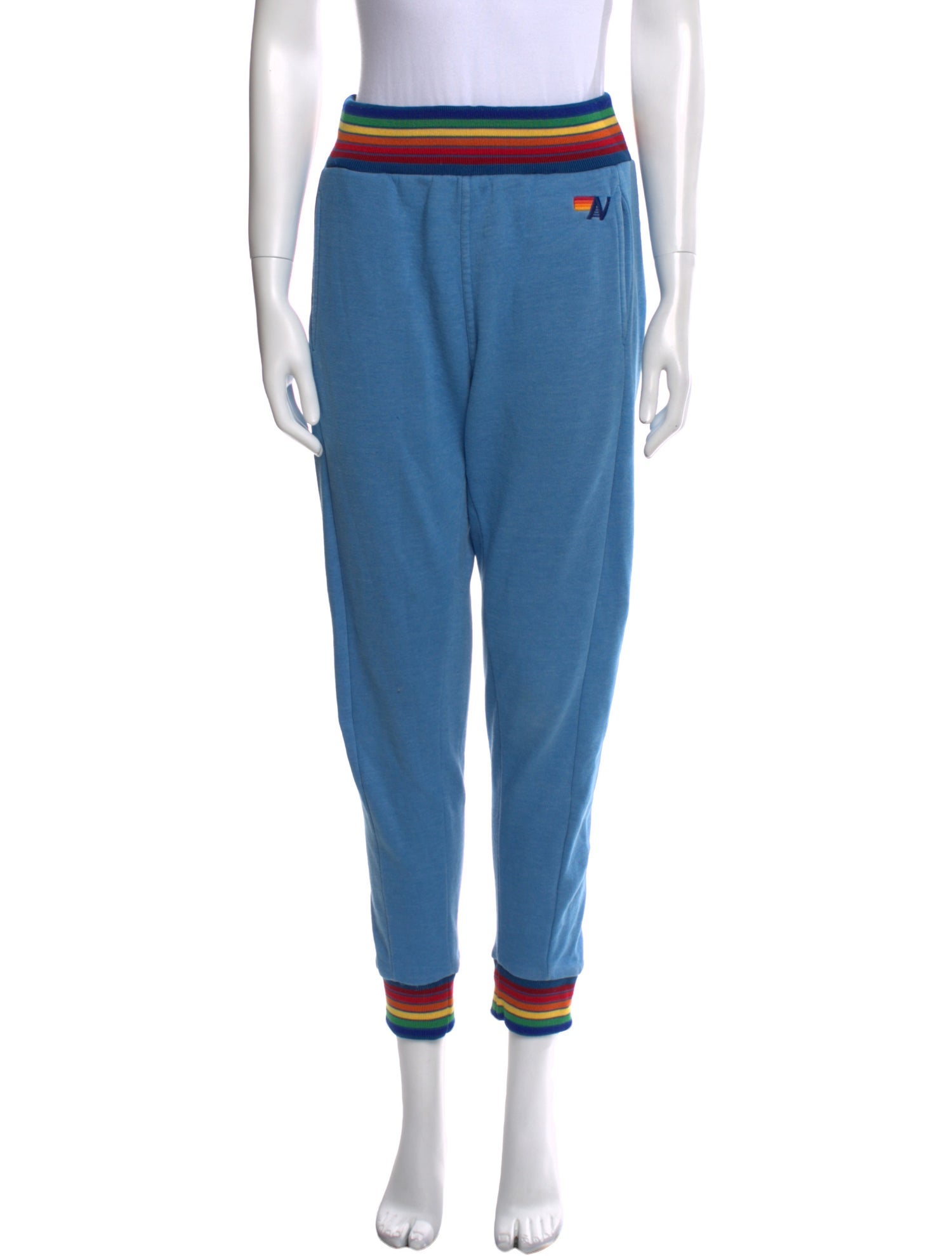 Aviator Nation Striped Skinny Leg Pants