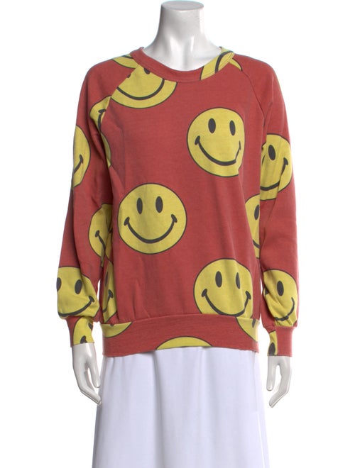 Aviator Nation Printed Scoop Neck Sweatshirt