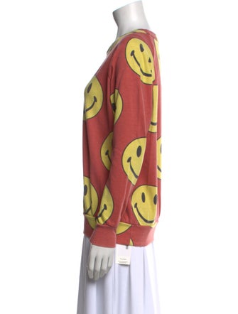 Aviator Nation Printed Scoop Neck Sweatshirt